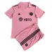 Cheap Inter Miami Home Football Kit Children 2023-24 Short Sleeve (+ pants)